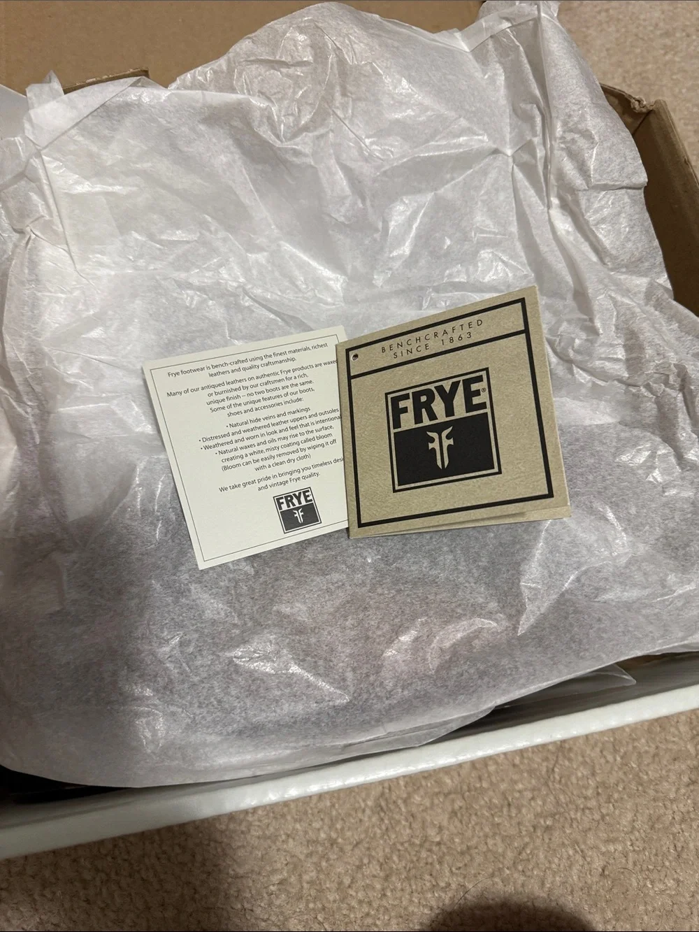 Frye Cognac Brown Leather Zip-Back Ankle Boots 5.5